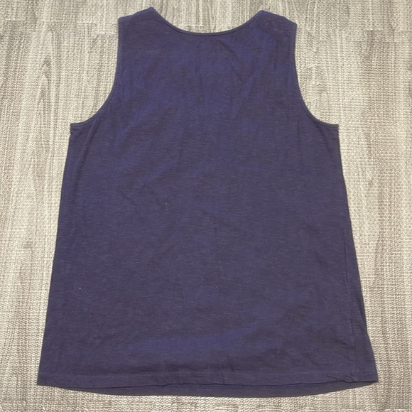 LOFT Navy Tank, Embroidered neck detail - Women’s Size S - Picture 3 of 5